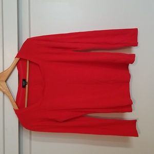 Red Square Neck T Shirt EUC